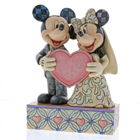 Disney Traditions Two Souls One Heart Mickey Minnie Mouse